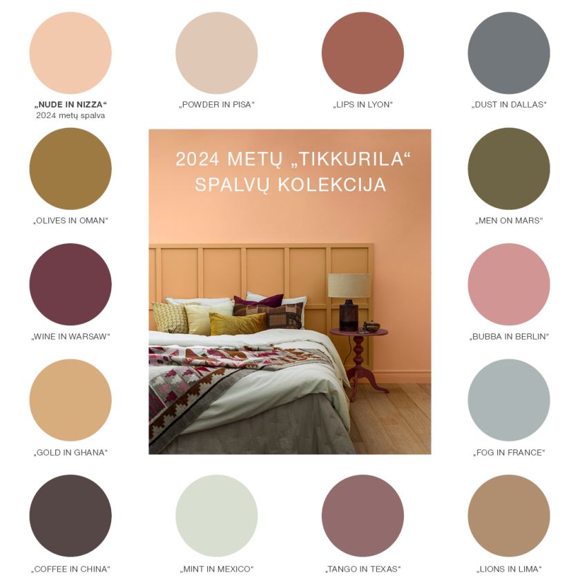 
Paskelbta 2024-ųjų interjero spalva: įvertino architektai, interjero dizaineriai ir profesorius, psichoterapeutas E. Laurinaitis                