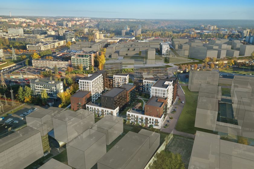 
„Citus“ projektai: Vilniaus pokyčių centre startuoja estetiški „Mūnai by CITUS“ – per penkerius metus pasiūlys beveik 500 prestižinių butų                