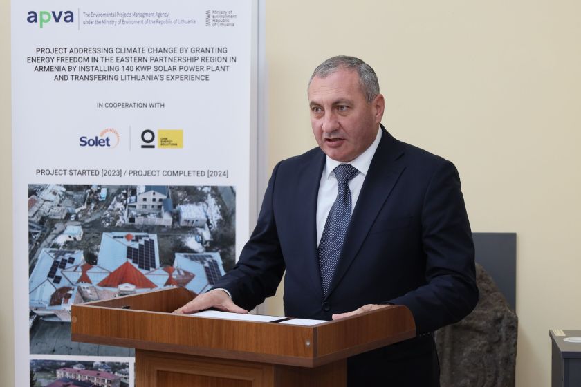 Lietuviškos saulės elektrinės - Armėnijos švietimo įstaigoms, klinikoms, muziejui