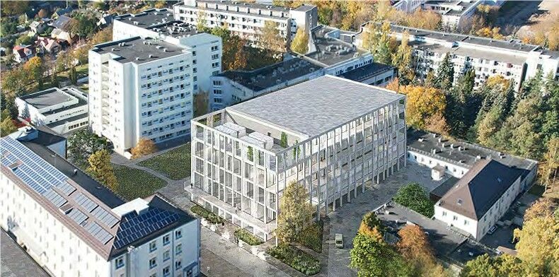 Būsimos Infekcinių ligų klinikos vietoje Panevėžyje „EIKOS statyba“ įkasė simbolinę kapsulę