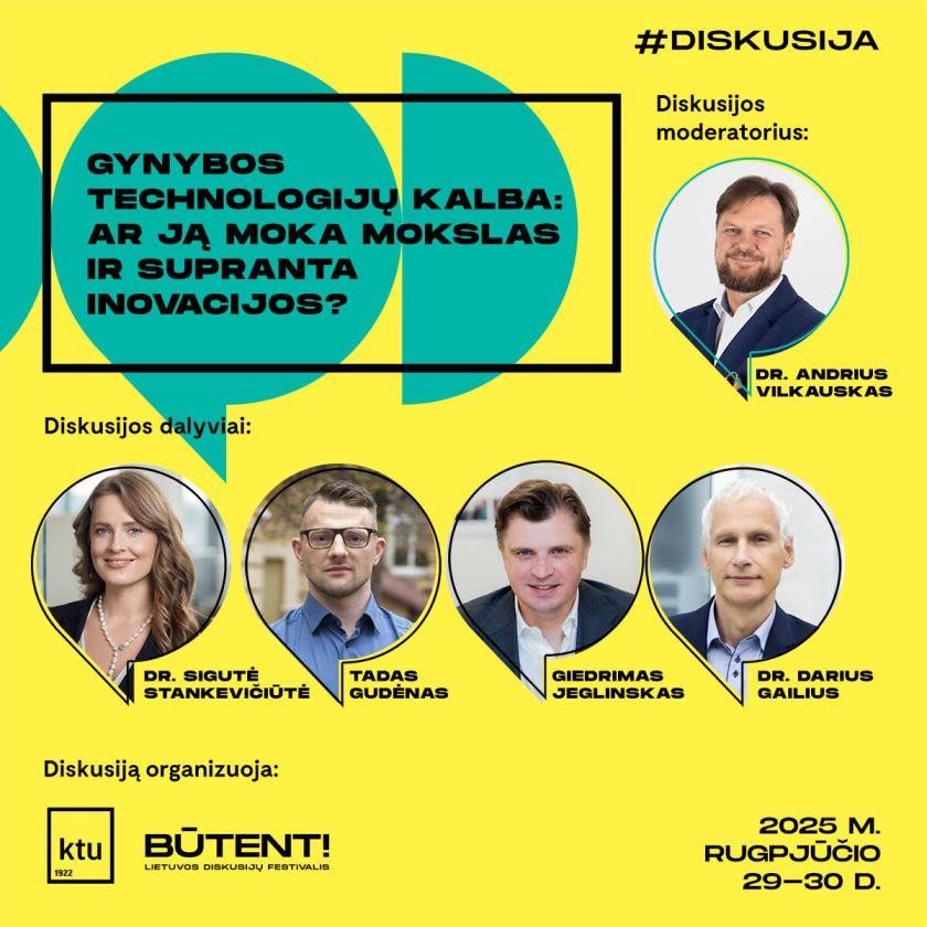 Nuo „Titaniko“ iki „Black Mirror“: KTU diskusijos festivalyje „Būtent!“