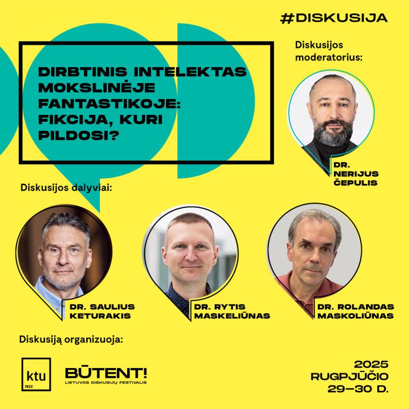 Nuo „Titaniko“ iki „Black Mirror“: KTU diskusijos festivalyje „Būtent!“