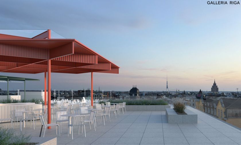 Po rekonstrukcijos prekybos centras „Galleria Riga“ atvers aukščiausią viešąją aikštę Rygoje