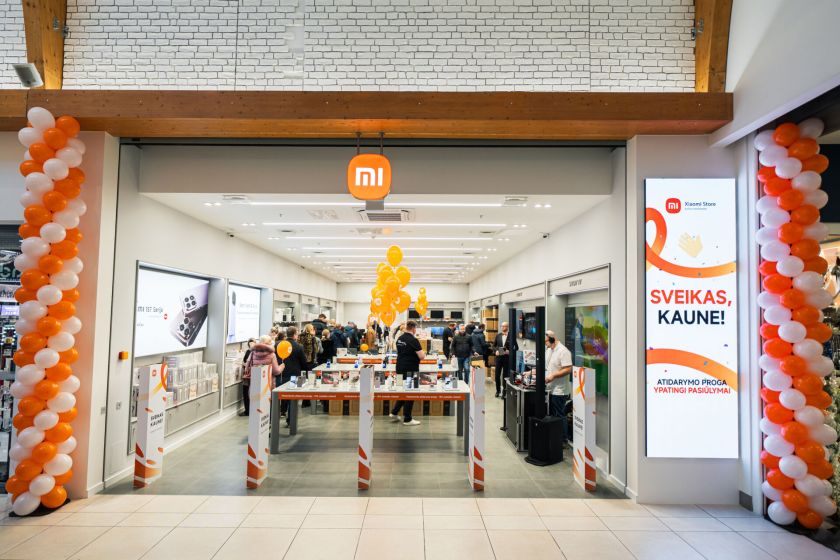 PLC „Mega“ atidaroma vienintelė Kaune „Xiaomi“ parduotuvė