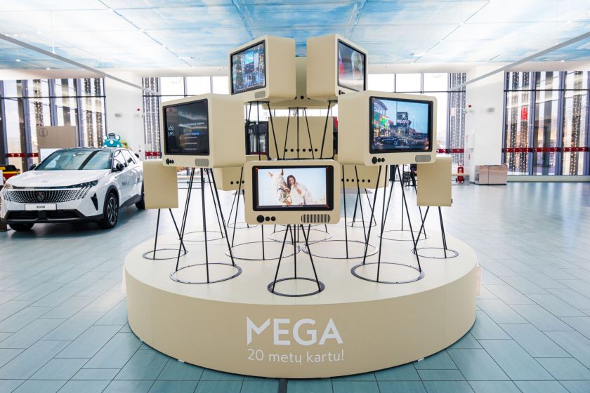 Atidengta išskirtinė instaliacija PLC „Mega“ 20-mečiui paminėti